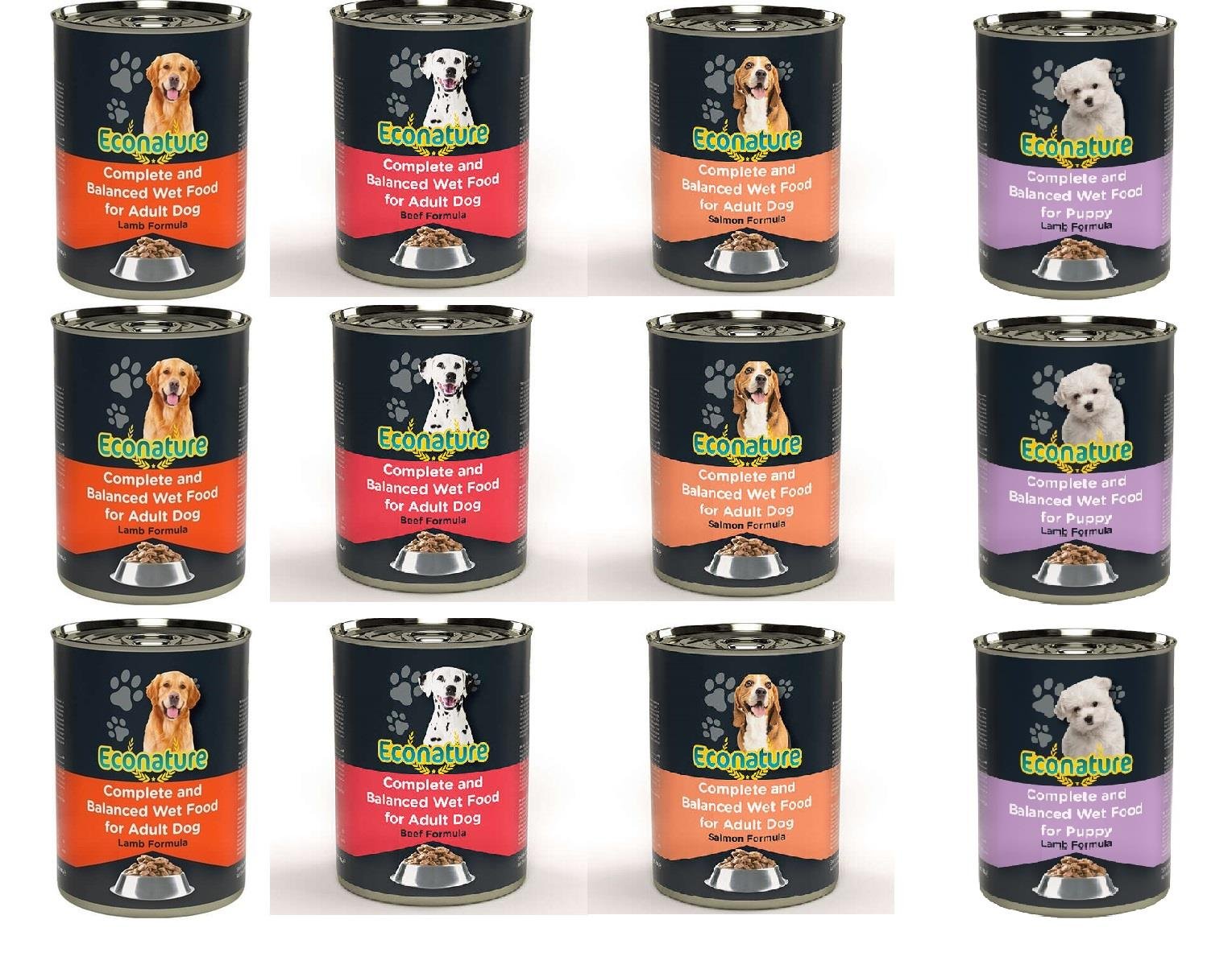 Econature Karışık Köpek Konserve 12 Adet * 400Gr - İkizler Yem MarketEconature Karışık Köpek Konserve 12 Adet * 400Gr