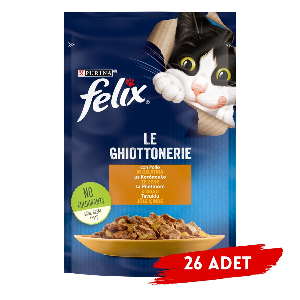 Felix Tavuklu Yaş Kedi Maması 85 Gr X 26 Adet - İkizler Yem MarketFelix Tavuklu Yaş Kedi Maması 85 Gr X 26 Adet