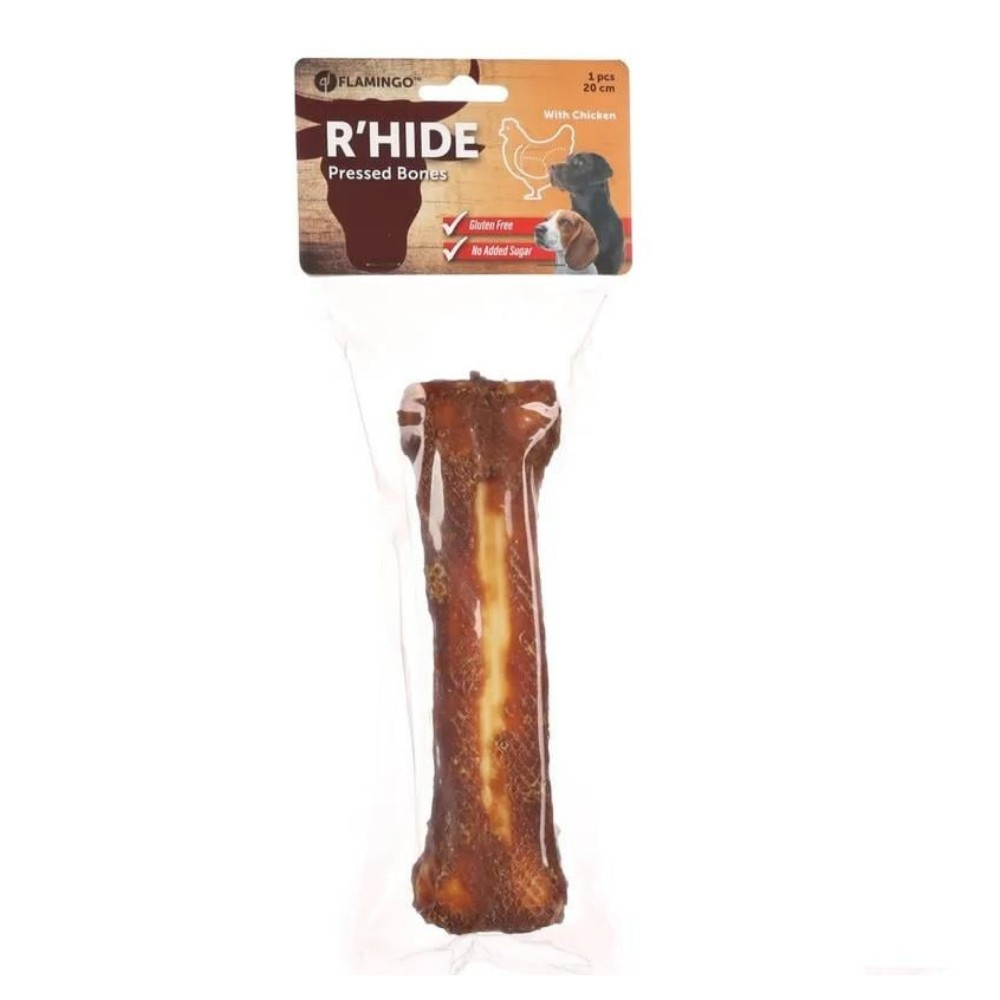 Flamingo R'hide Tavuklu Press Kemik Köpek Ödülü 20cm - İkizler Yem MarketFlamingo R'hide Tavuklu Press Kemik Köpek Ödülü 20cm