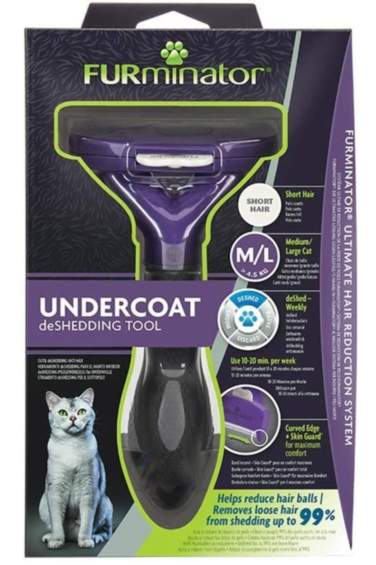 Furminator Kısa Tüylü Kediler Için Tarak M/l - İkizler Yem MarketFurminator Shorthair M/L Boy Kısa Tüylü Kedi Tarağı
