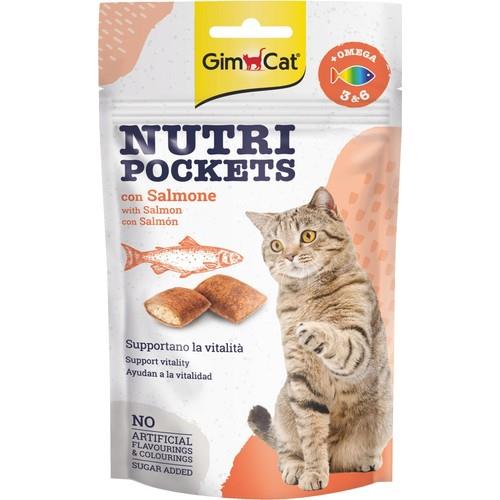 Gimcat Nutripockets Kedi Ödülü Somon Omega 3&6 60Gr - İkizler Yem MarketGimcat Nutripockets Kedi Ödülü Somon Omega 3&6 60Gr