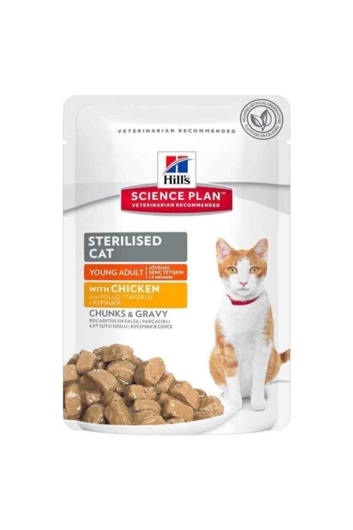 Hills Kısırlaştırılmış Tavuklu Kedi Pouch Konserve 85 Gr - İkizler Yem MarketHills Kısırlaştırılmış Tavuklu Kedi Pouch Konserve 85 Gr