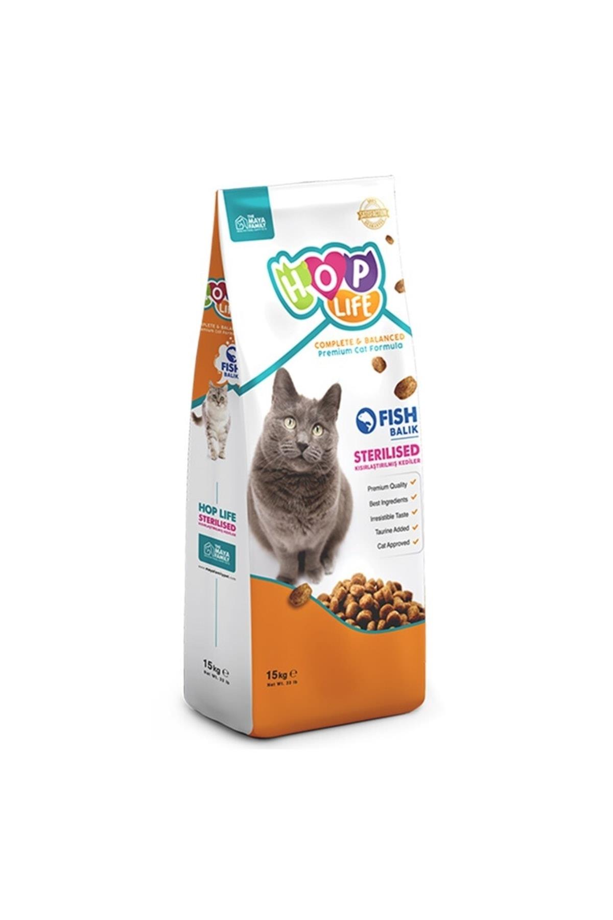 Hop Lıfe Balık Etli Kısırlaştırılmış Yetişkin Kedi Maması 15 Kg - İkizler Yem MarketHop Lıfe Balık Etli Kısırlaştırılmış Yetişkin Kedi Maması 15 Kg