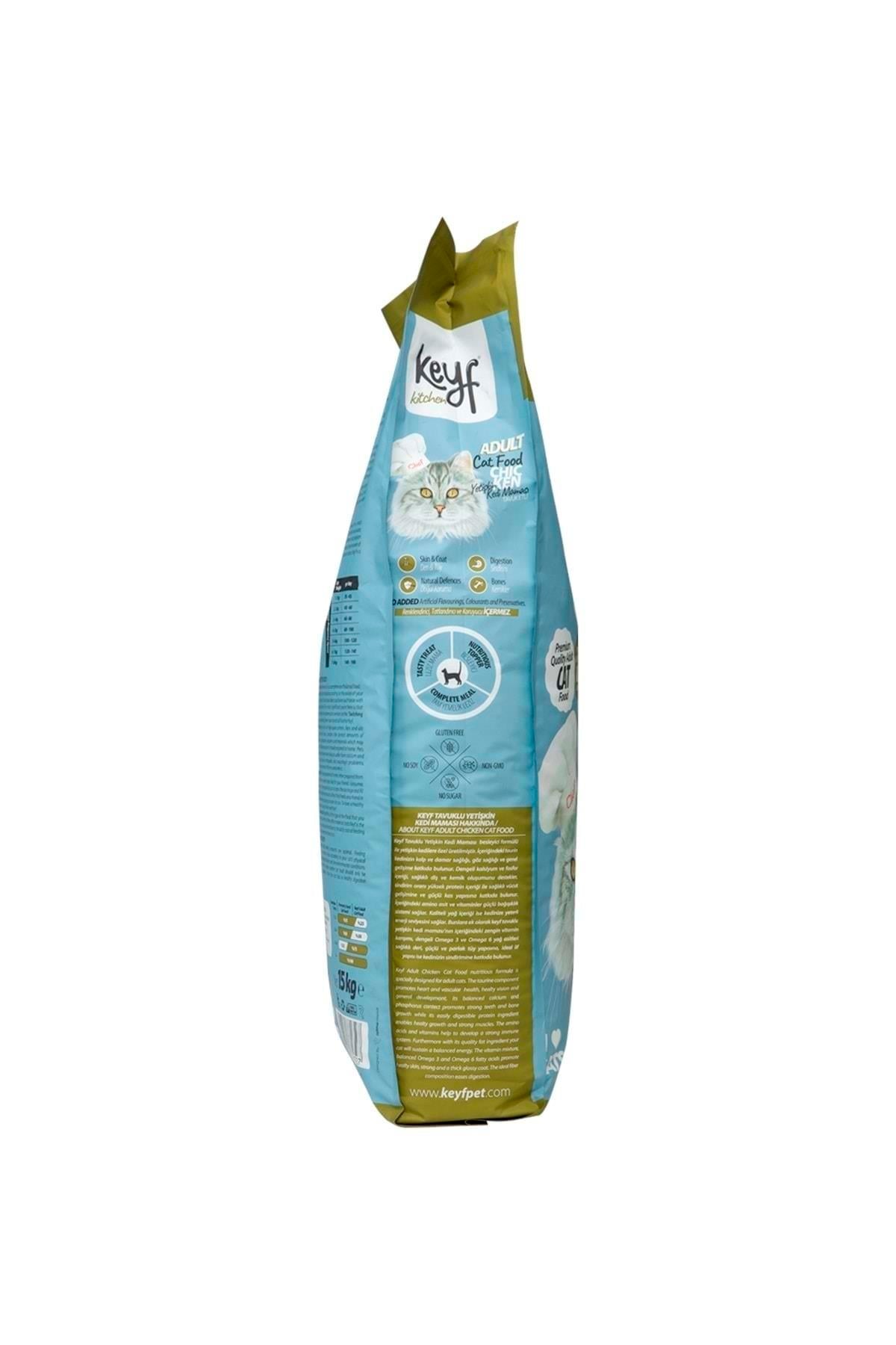Keyf Tavuklu Kedi Maması 15 Kg - İkizler Yem MarketKeyf Tavuklu Kedi Maması 15 Kg