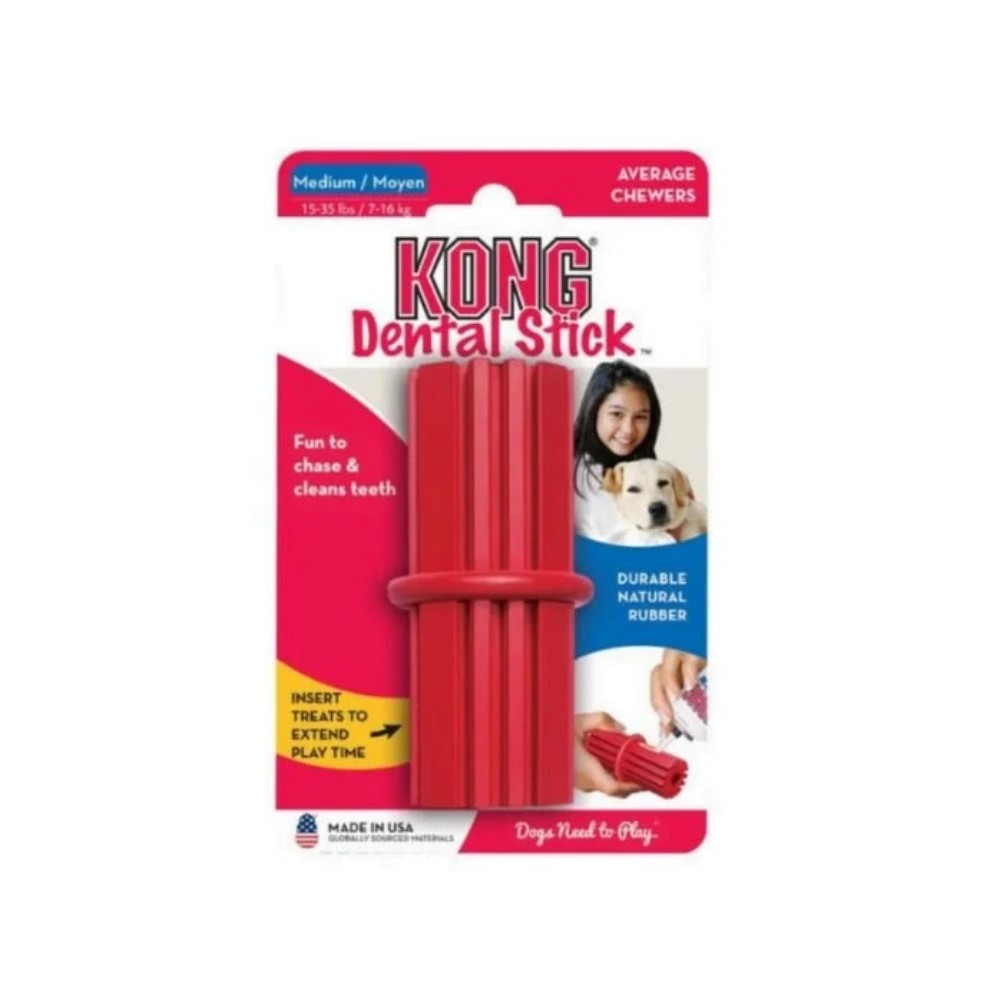 Kong Dental Stick Diş Temizliği Sağlayan Çok Amaçlı Köpek Oyuncağı S Boy