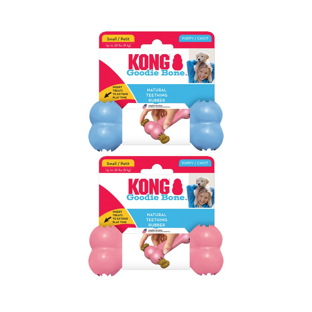 Kong Goodie Bone Kemik Şeklinde Çok Amaçlı Yavru Köpek Oyuncağı S Boy