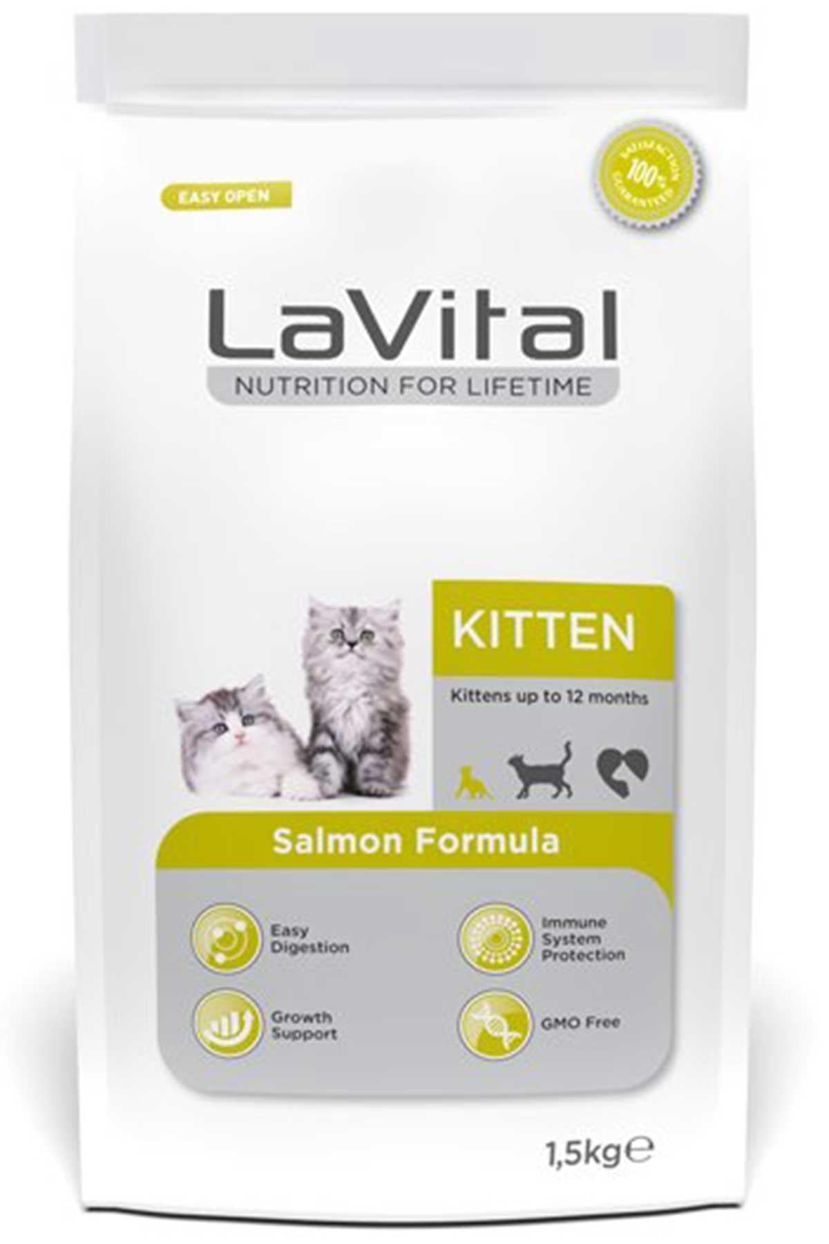 La Vital Kitten Salmon Somonlu Yavru Kedi Maması 1,5 Kg - İkizler Yem MarketLa Vital Kitten Salmon Somonlu Yavru Kedi Maması 1,5 Kg