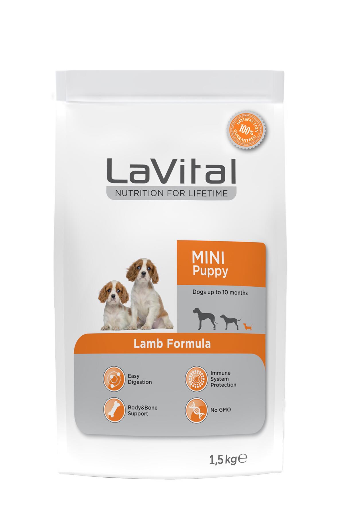 LaVital Küçük Irk Yavru Kuru Köpek Maması (Mini Puppy) Kuzu Etli 1,5KG - İkizler Yem MarketLa Vital Küçük Irk Yavru Kuru Köpek Maması (Mini Puppy) Kuzu Etli 1,5KG