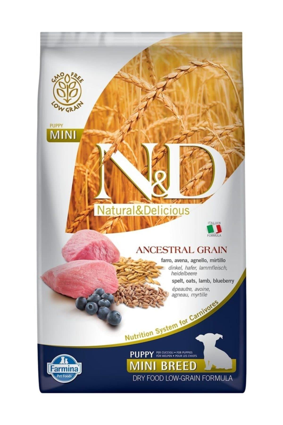 ND Düşük Tahıllı Köpek Kuzu, Kılçıksız Buğday, Yulaf & Yaban Mersini Puppy Mini 7 KG - İkizler Yem MarketND Düşük Tahıllı Köpek Kuzu, Kılçıksız Buğday, Yulaf & Yaban Mersini Puppy Mini 7 KG
