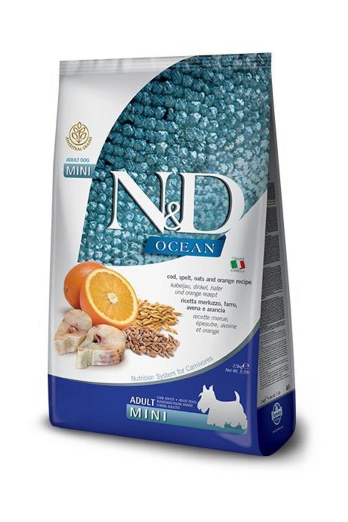 ND Ocean Düşük Tahıllı Balık Portakallı Mini Irk Yetişkin Köpek Maması 2.5 kg - İkizler Yem MarketND Ocean Düşük Tahıllı Balık Portakallı Mini Irk Yetişkin Köpek Maması 2.5 kg