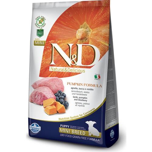 N&D Pumpkin Tahılsız Bal Kabaklı, Kuzu Etli Ve Yaban Mersinli Ufak Irk Yavru Köpek Maması 2.5Kg - İkizler Yem MarketN&D Pumpkin Tahılsız Bal Kabaklı, Kuzu Etli Ve Yaban Mersinli Ufak Irk Yavru Köpek Maması 2.5Kg