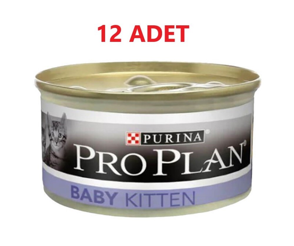 Pro Plan Baby Kitten Tavuklu Kedi Konservesi 12 * 85 gr