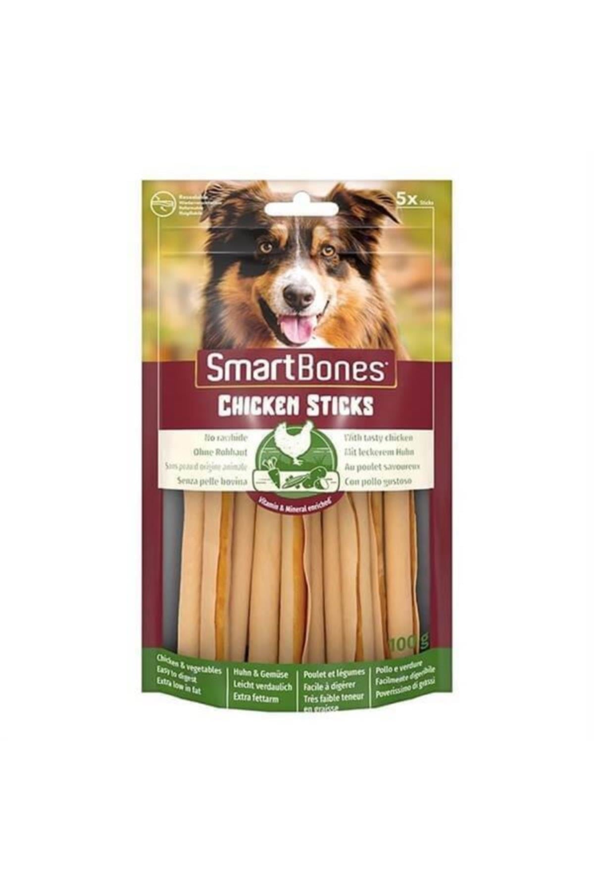 SmartBones Tavuklu Stick Köpek Ödülü 5 Parça 100 gr - İkizler Yem MarketSmartBones Tavuklu Stick Köpek Ödülü 5 Parça 100 gr