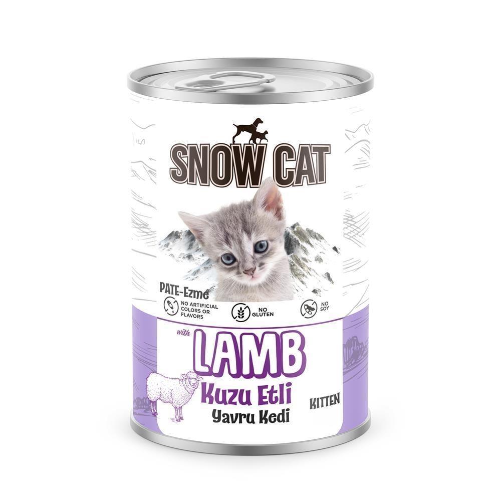 Snow Cat Kuzu Etli Yavru Kedi Konserve 400gr - İkizler Yem MarketSnow Cat Kuzu Etli Yavru Kedi Konserve 400gr