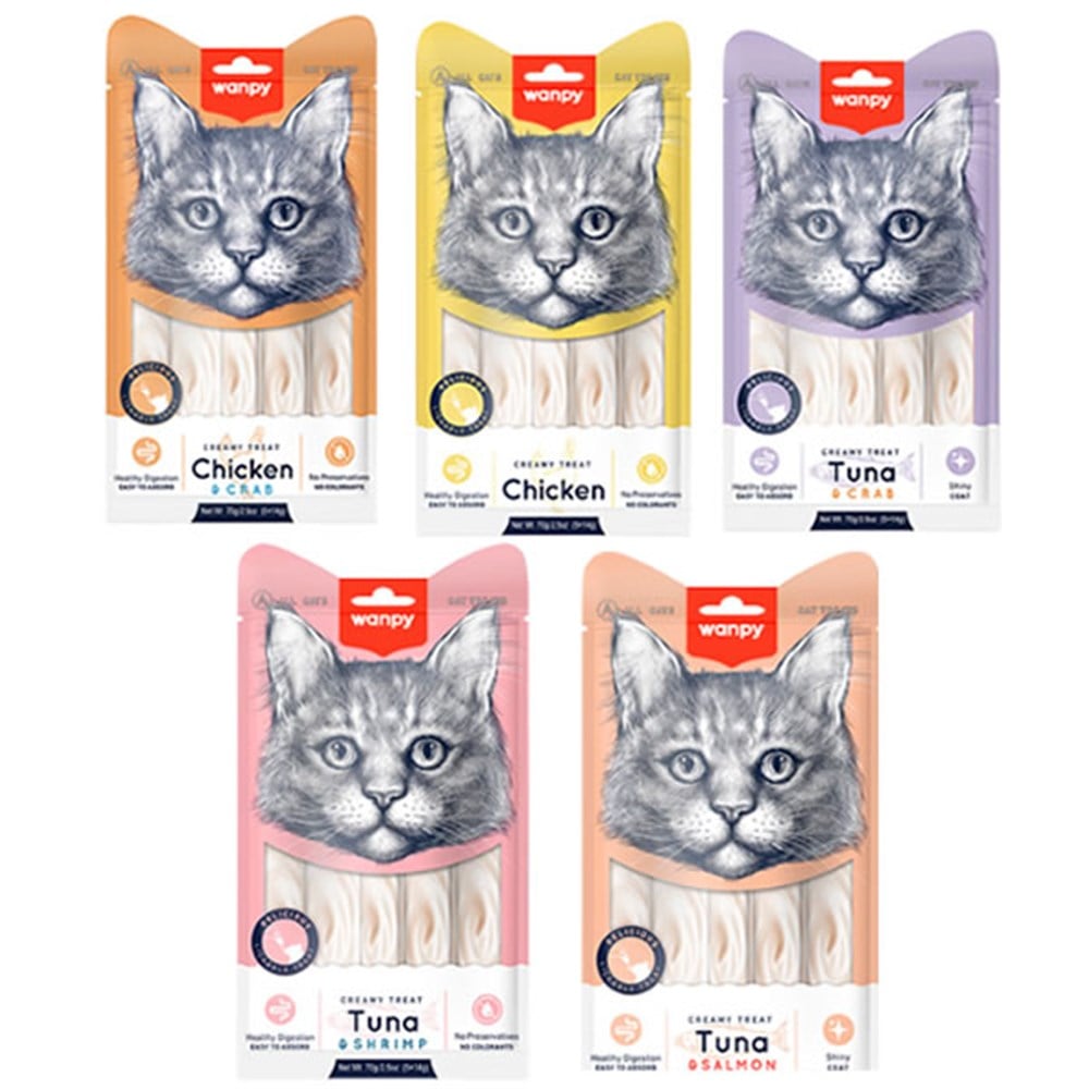 Wanpy Sıvı Ödül maması 5 * 5 ( 25 adet * 14 gr )