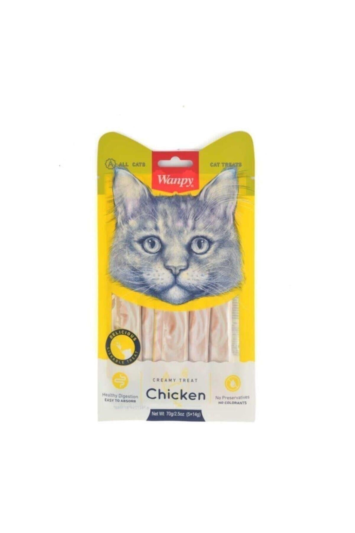 Wanpy Tavuklu Sıvı Kedi Ödülü 5x14 gr - İkizler Yem MarketWanpy Tavuklu Sıvı Kedi Ödülü 5x14 gr