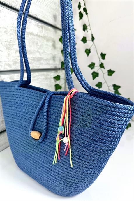 Bella Notte Saks Kadın El Yapımı Günlük/Plaj Çantası 8003