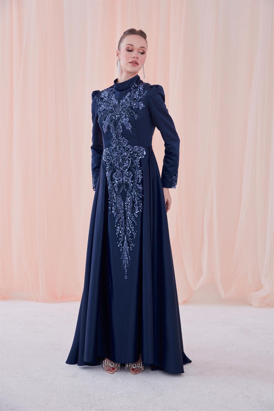 Bade Abiye Lacivert 