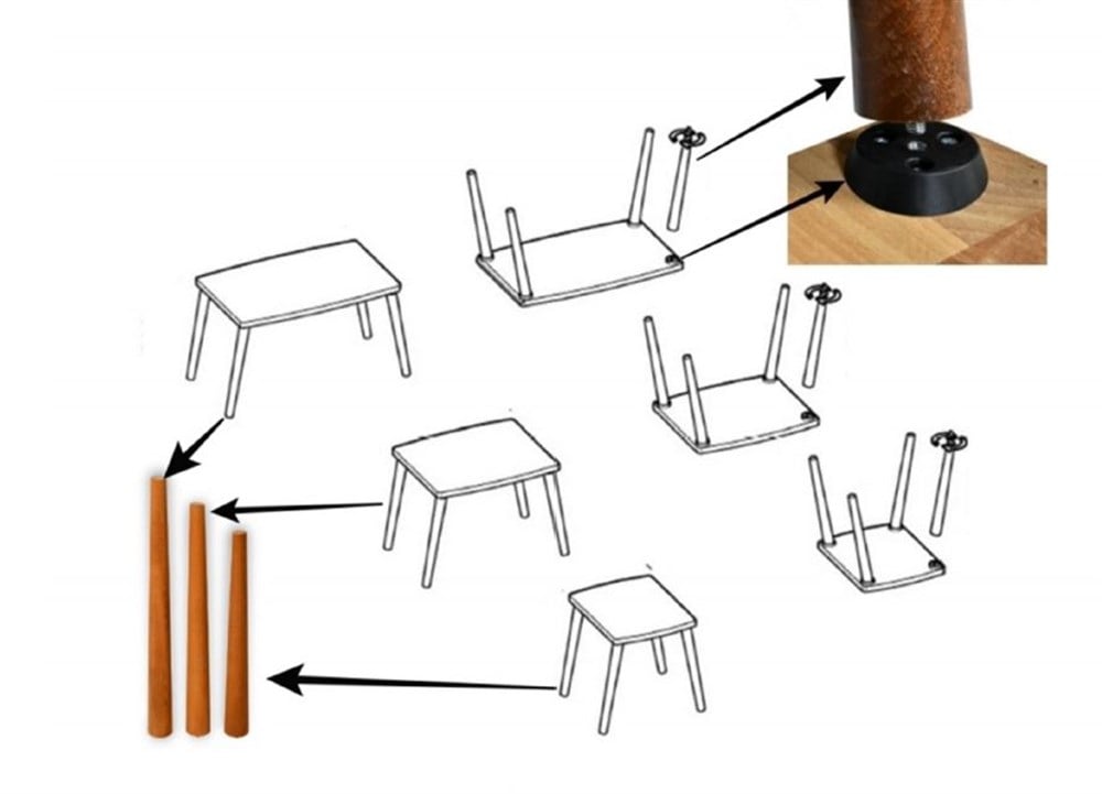 Piramit Zigon Sehpa Efes