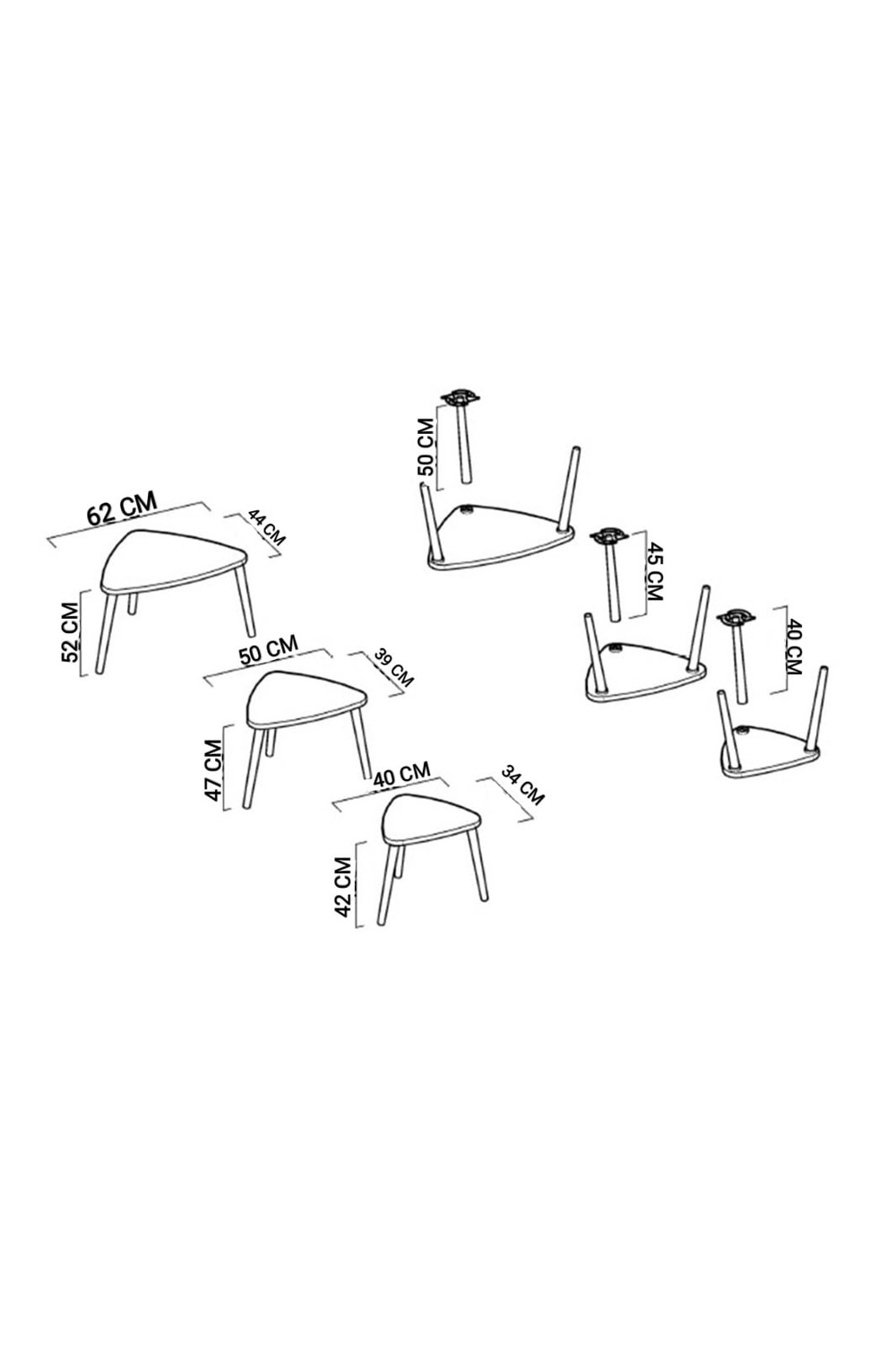 Piramit Zigon Sehpa Efes