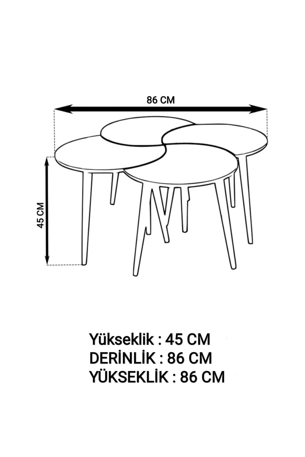 Yonca Orta Sehpa Bendir