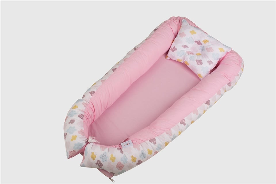 BABY NEST / BEBEK YUVASIBabynest / Bebek YuvasıKİRAZKİDSBULUT BASKILI BEBEK YUVASIKİMPEKS TEKSTİL