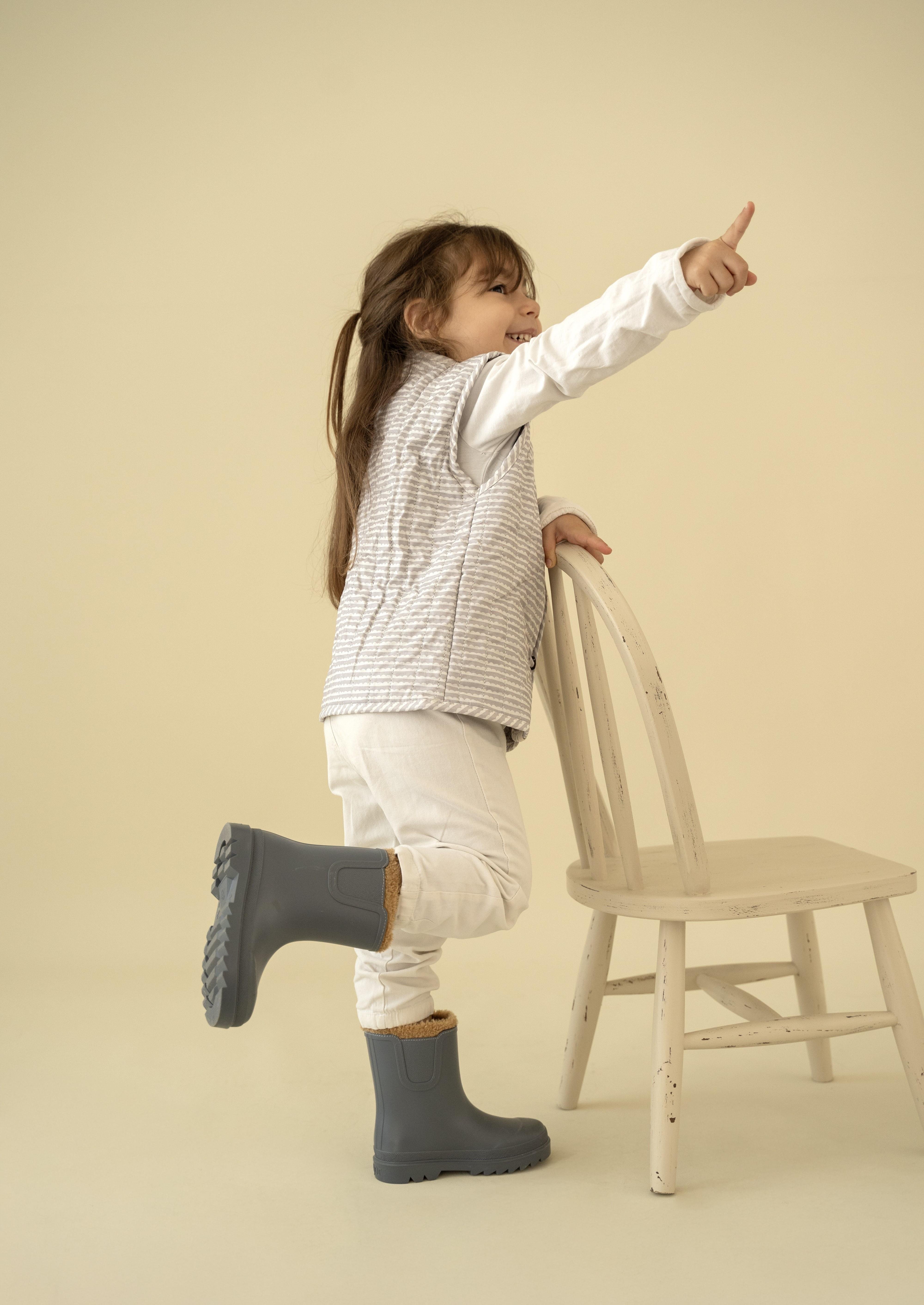 YELEKYelek & CeketKİRAZKİDSGri Bulut Desenli Peluş Bebek YeleğiKİMPEKSTEKSTİL 