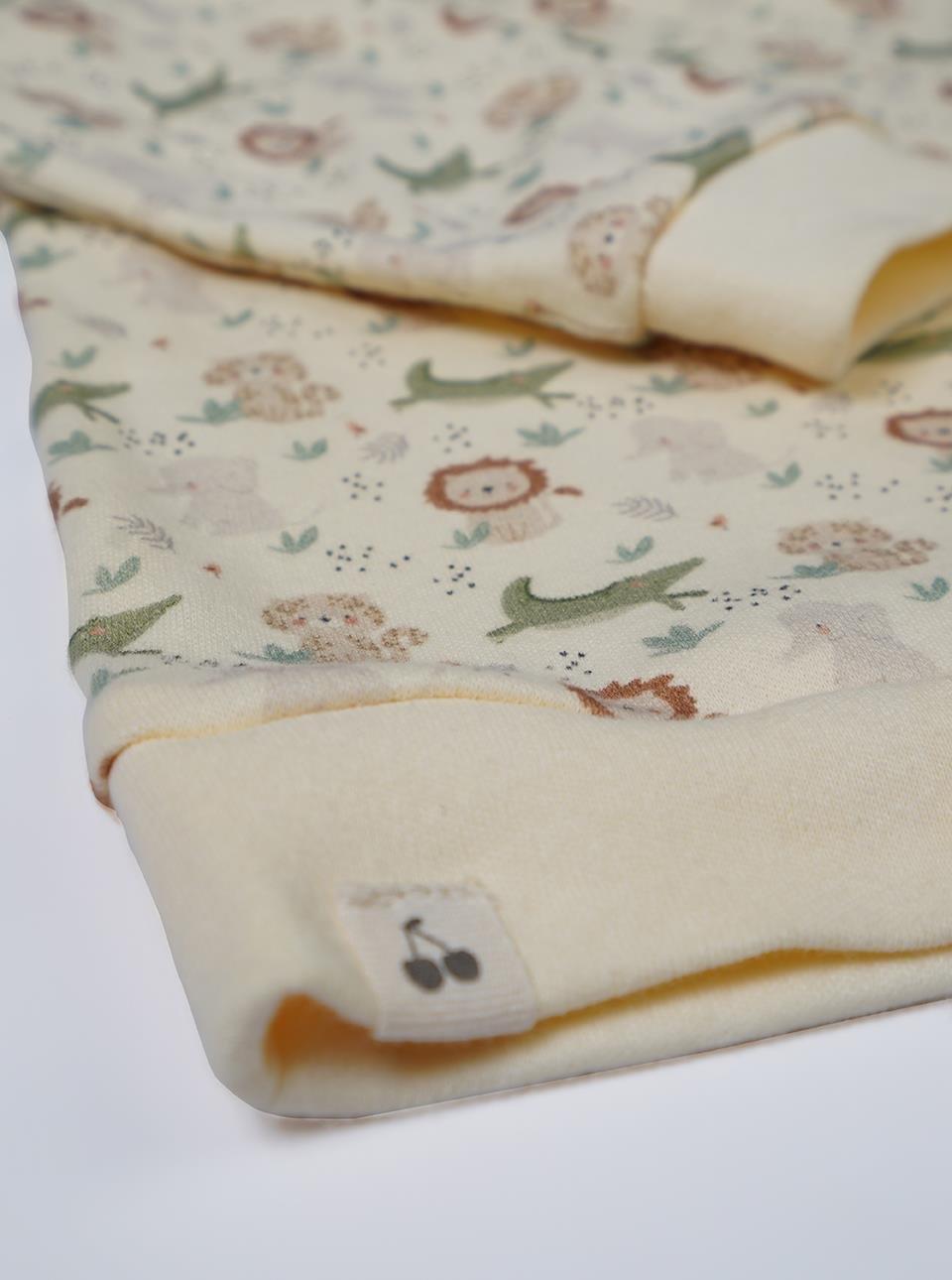 PİJAMA TAKIMIPijama TakımıKİRAZKİDSHayvanlar Alemi Desenli Pamuklu Pijama TakımıKİMPEKS TEKSTİL