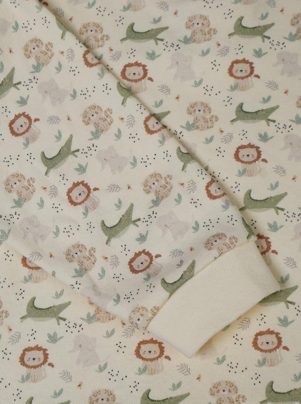 PİJAMA TAKIMIPijama TakımıKİRAZKİDSHayvanlar Alemi Desenli Pamuklu Pijama TakımıKİMPEKS TEKSTİL