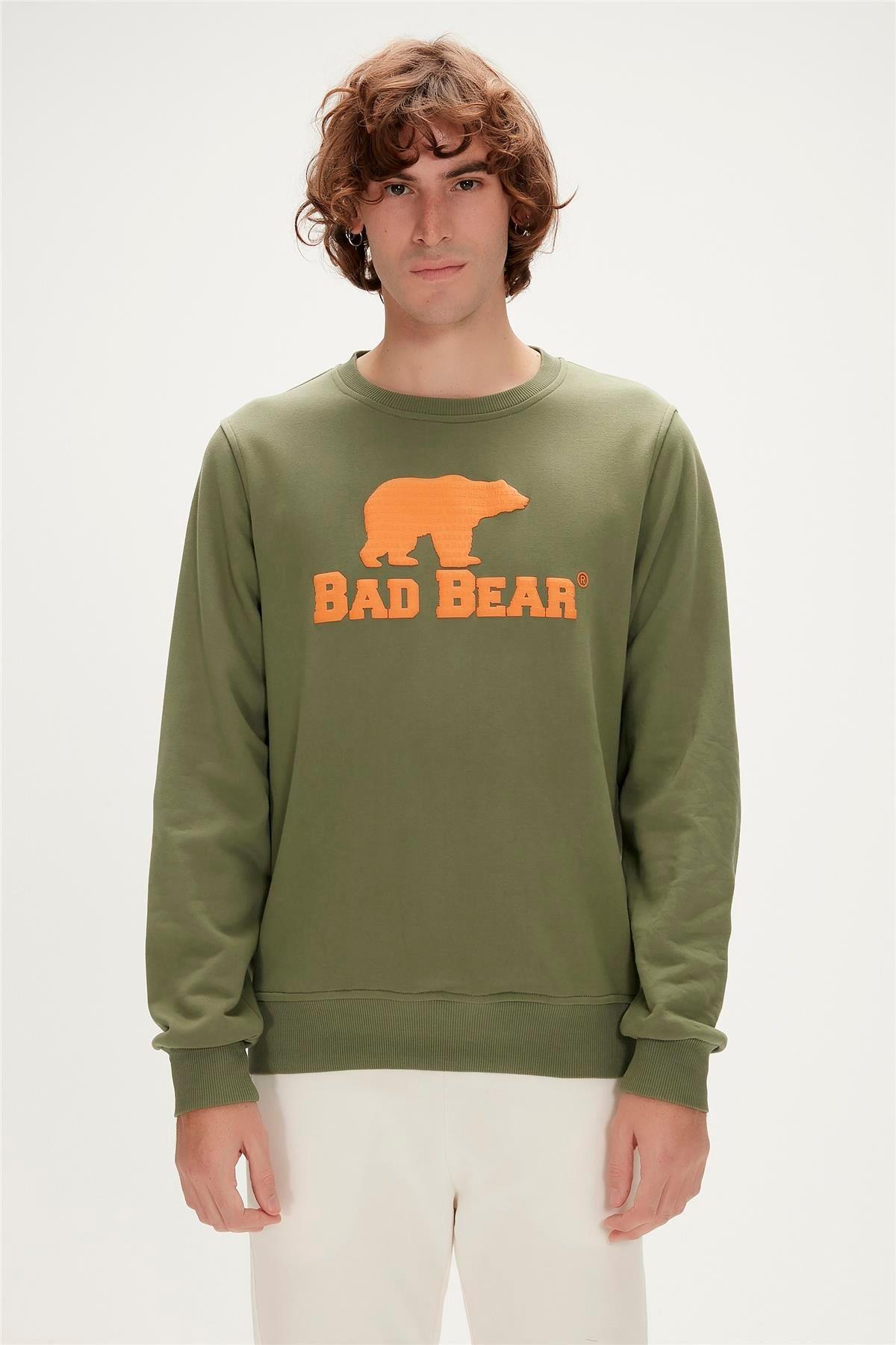 Bad Bear Logo Crewneck Erkek Sweatshirt