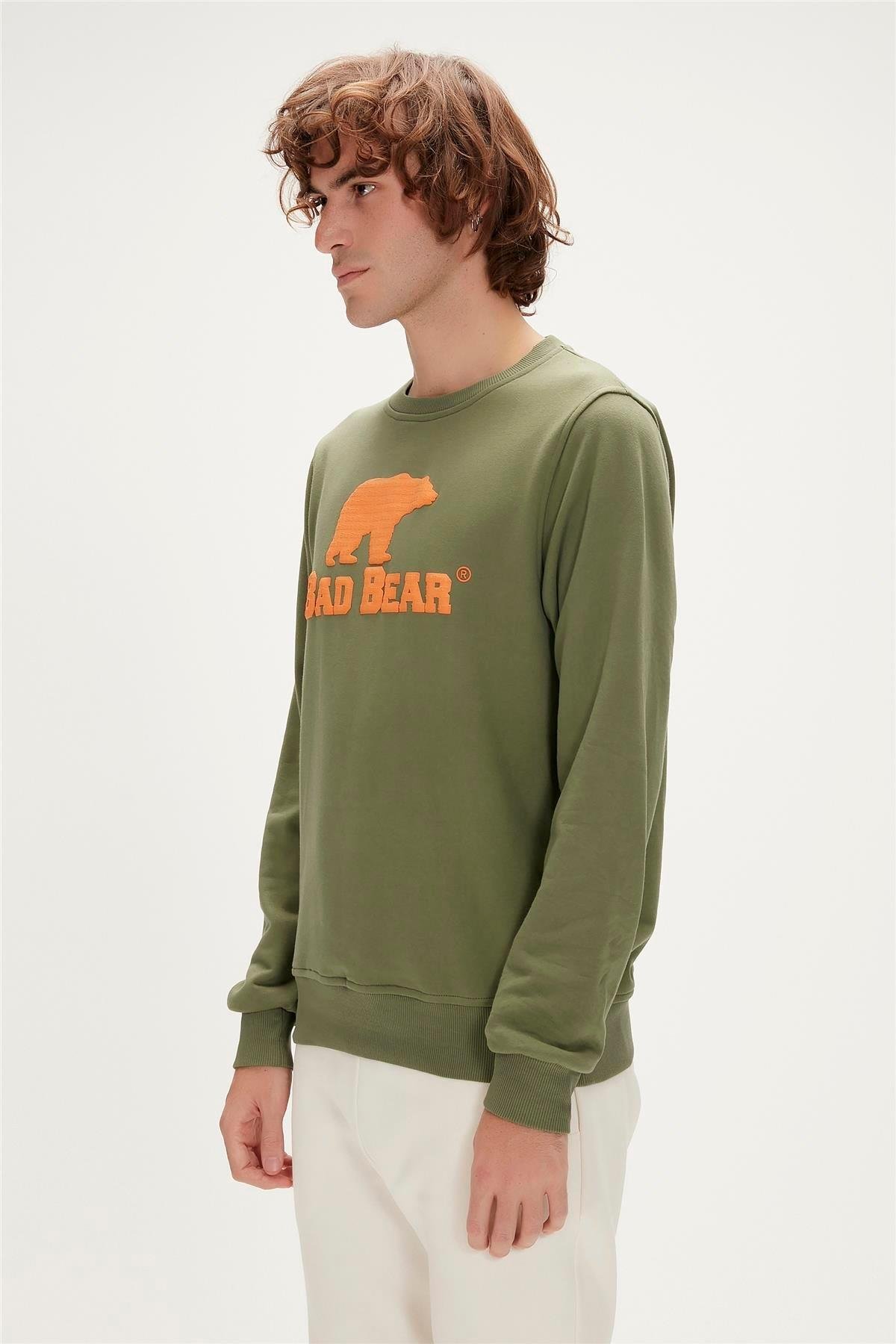 Bad Bear Logo Crewneck Erkek Sweatshirt