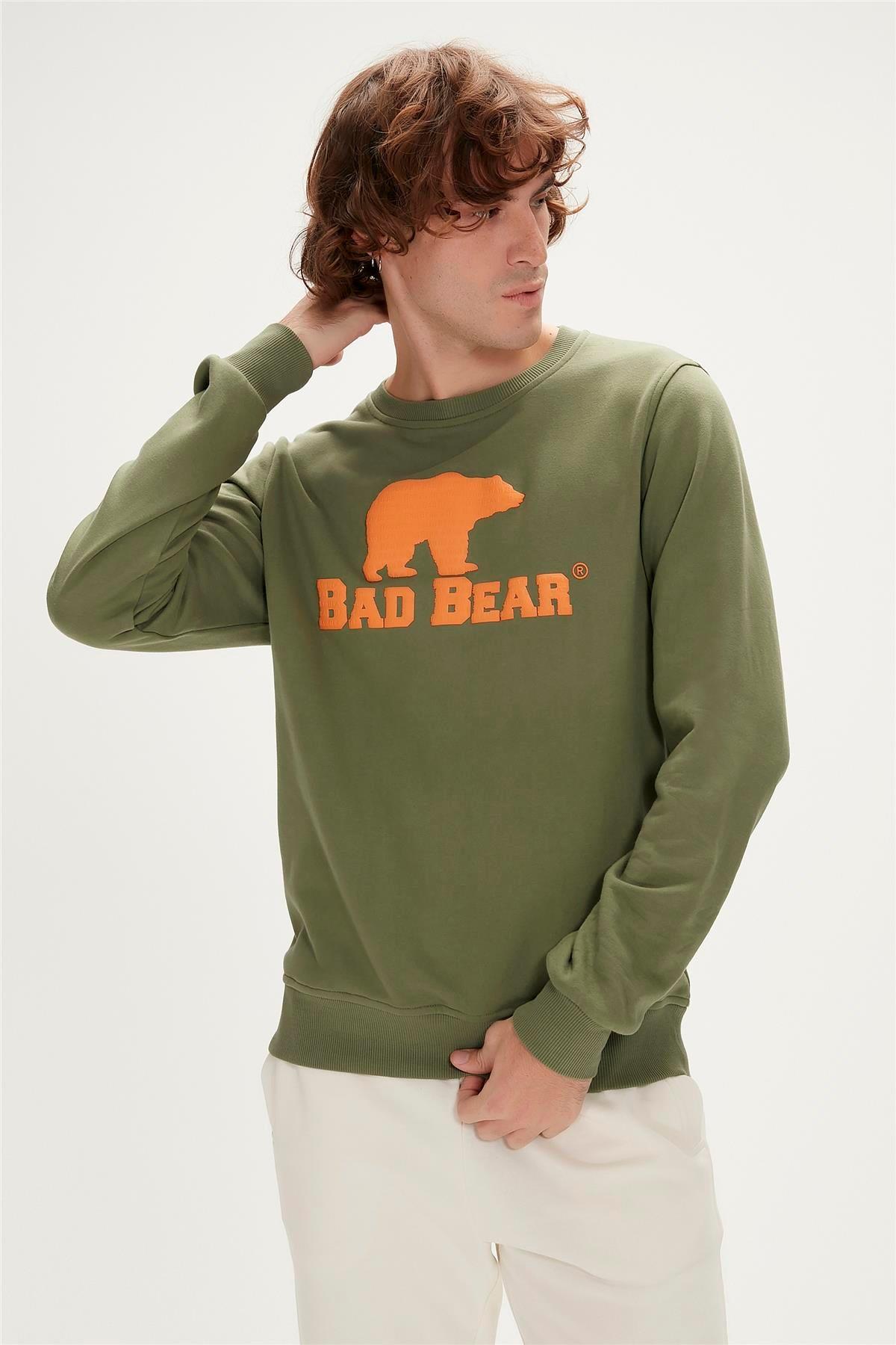 Bad Bear Logo Crewneck Erkek Sweatshirt