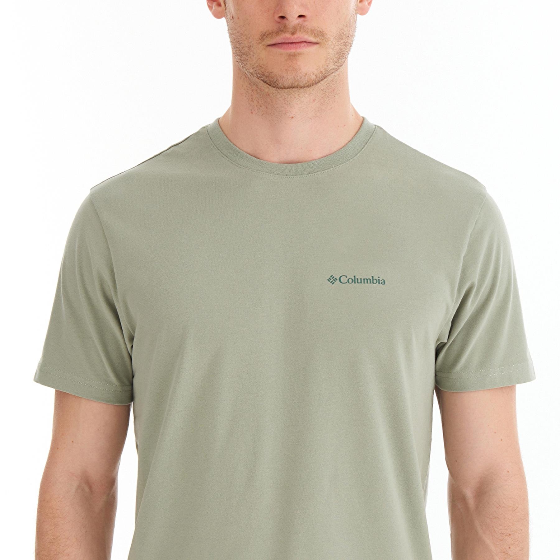 Columbia Cs0282 Csc M Basic Sm Logo Brushed Ss Tee Erkek T-Shirt