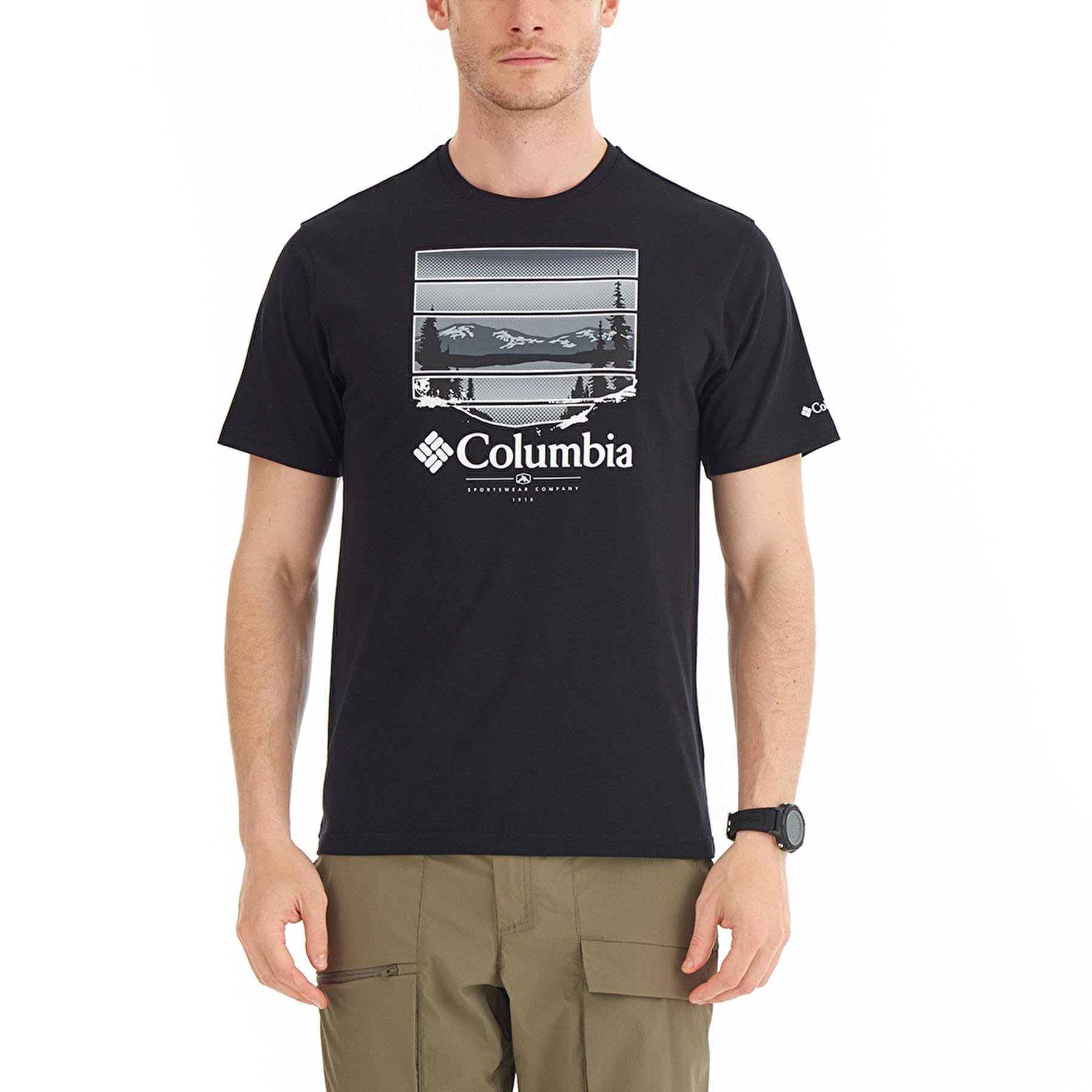 Columbia Cs0304 Csc M Colorful Vista Ss Tee Erkek T-Shirt