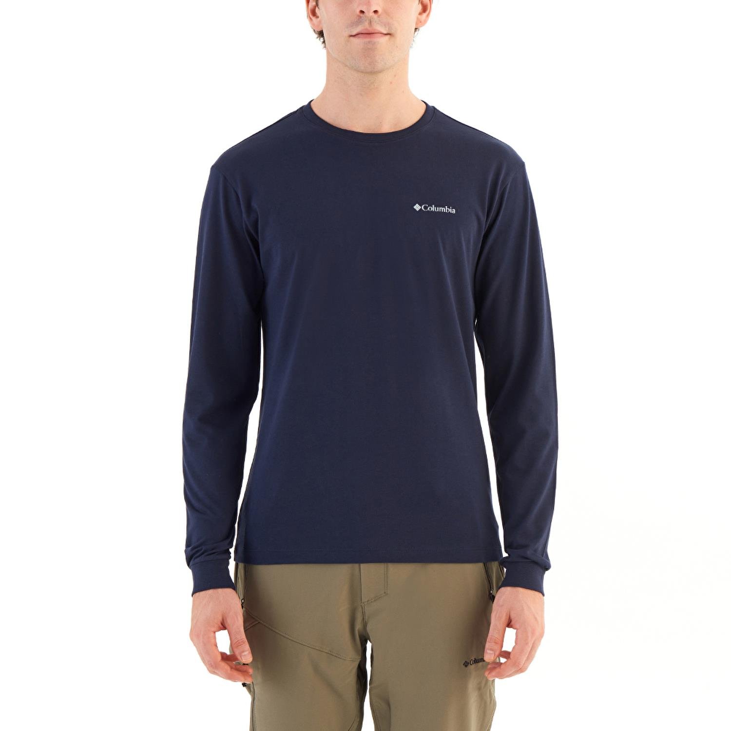 Columbia CS0354 Csc M Basic SM Logo  Ls Tee Erkek Uzun Kollu T-Shirt