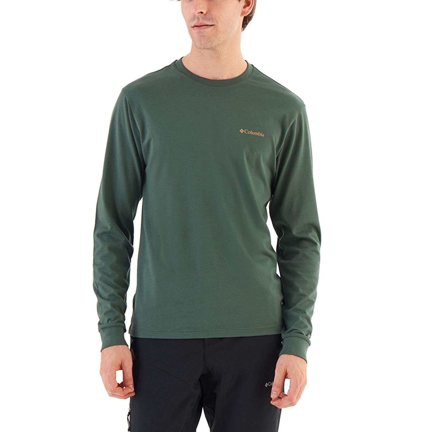 Columbia CS0354 Csc M Basic SM Logo  Ls Tee Erkek Uzun Kollu T-Shirt