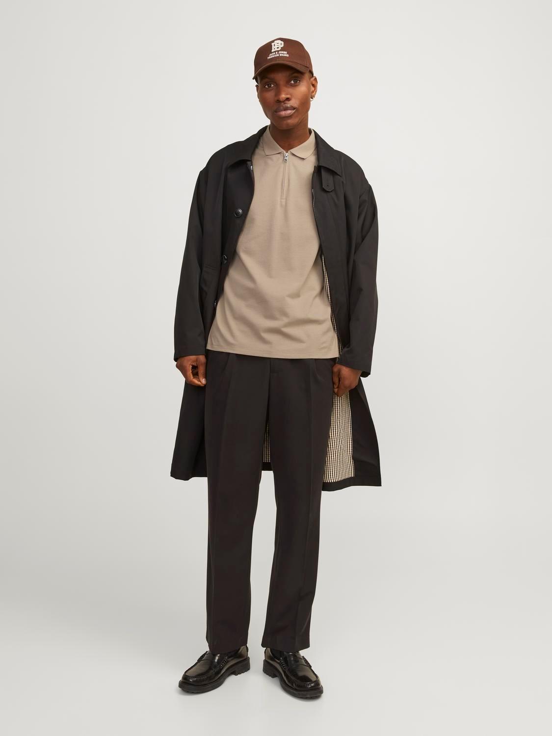 Jack & Jones Jjemac Zip Ss Polo Sn Erkek T-Shirt