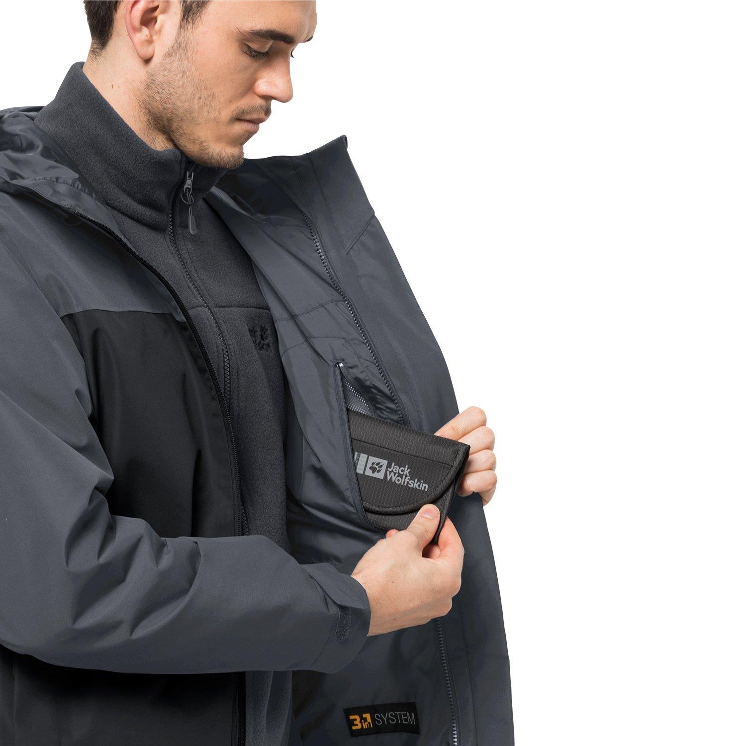 Jack Wolfskin Taubenberg 3IN1 JKT Erkek Outdoor Ceket