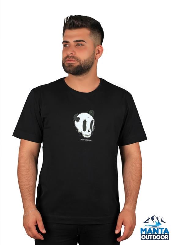 Manta MNT 2307-1 Kuru Kafa Baskılı Erkek T-Shirt