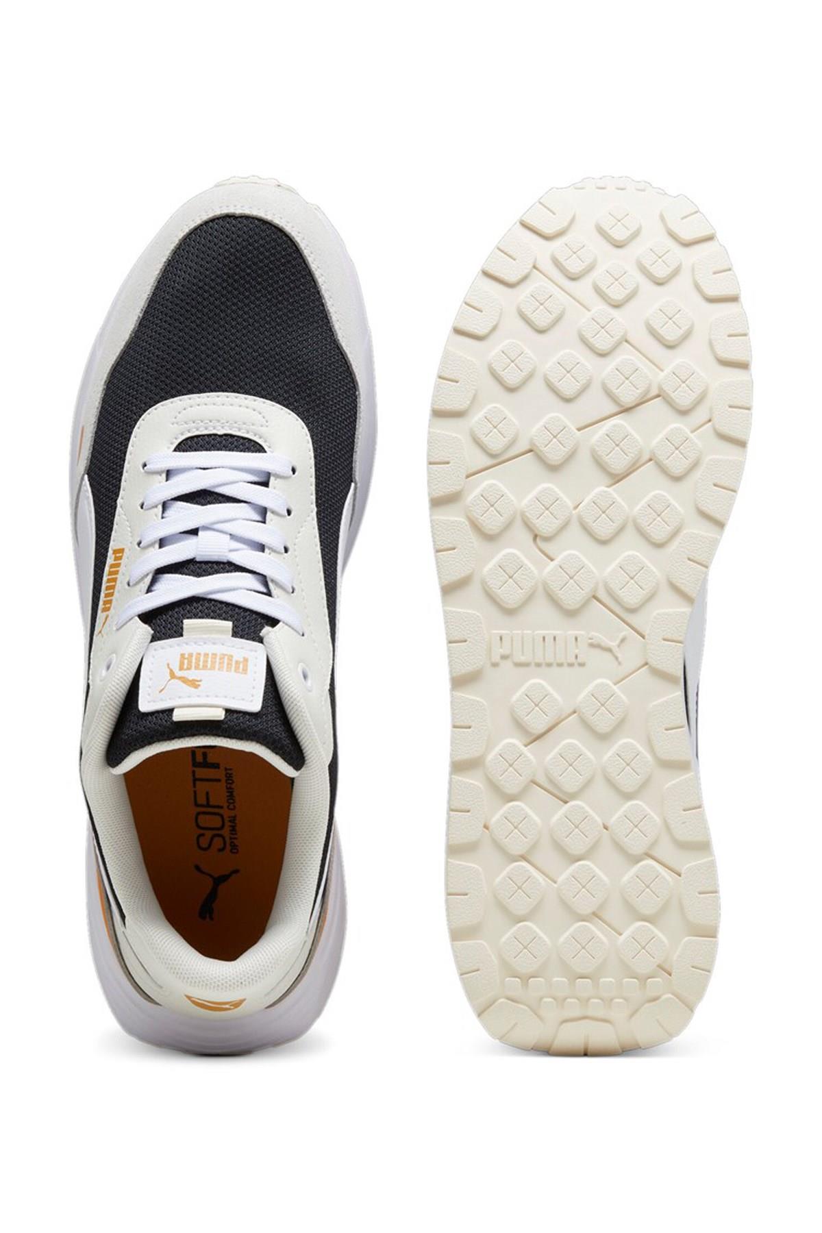Puma Runtamed-Black-White-Gray-Ginger Erkek Spor Ayakkabı
