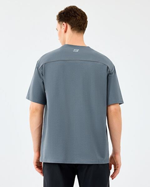 Skechers M Graphic Tee Reflect Logo Oversize Erkek T-Shirt
