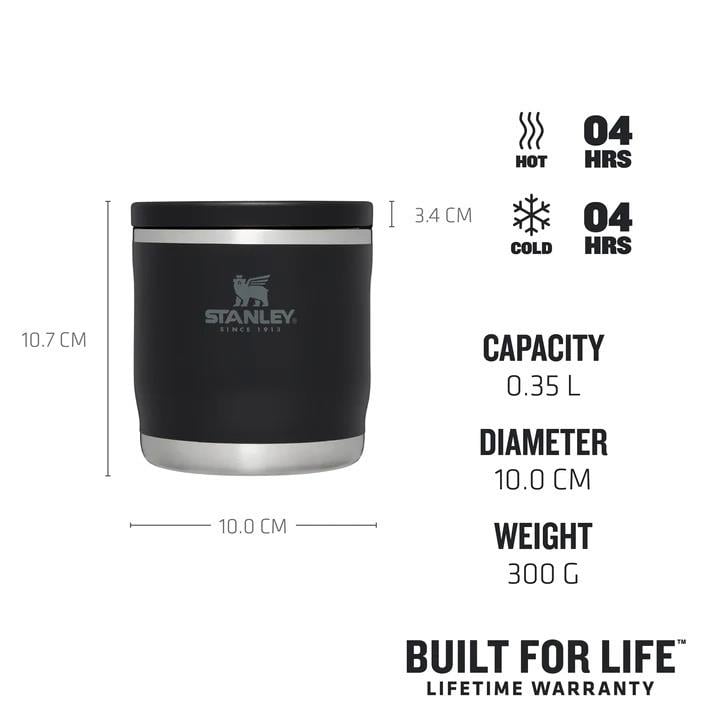 Stanley The Adventure To-Go Food Jar .35L / 12Oz Black Yemek Termosu