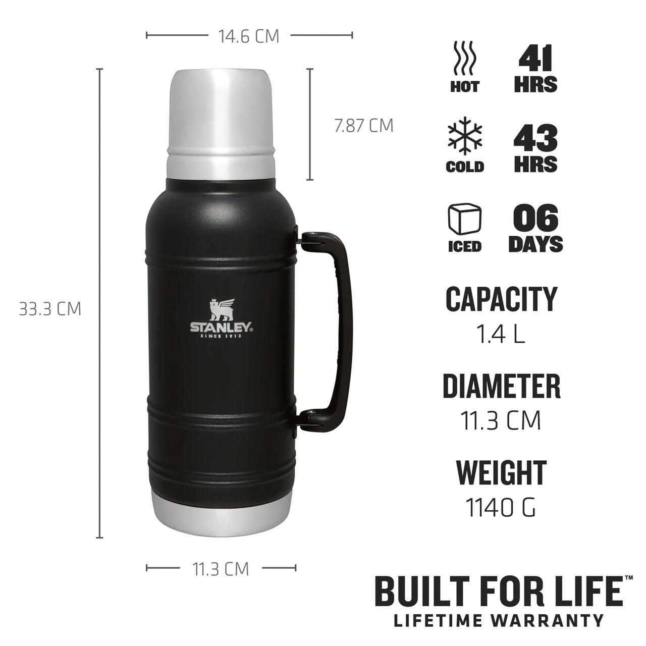 Stanley The Artisan Thermal Bottle 1.4L / 1.5Qt Black Moon Termos