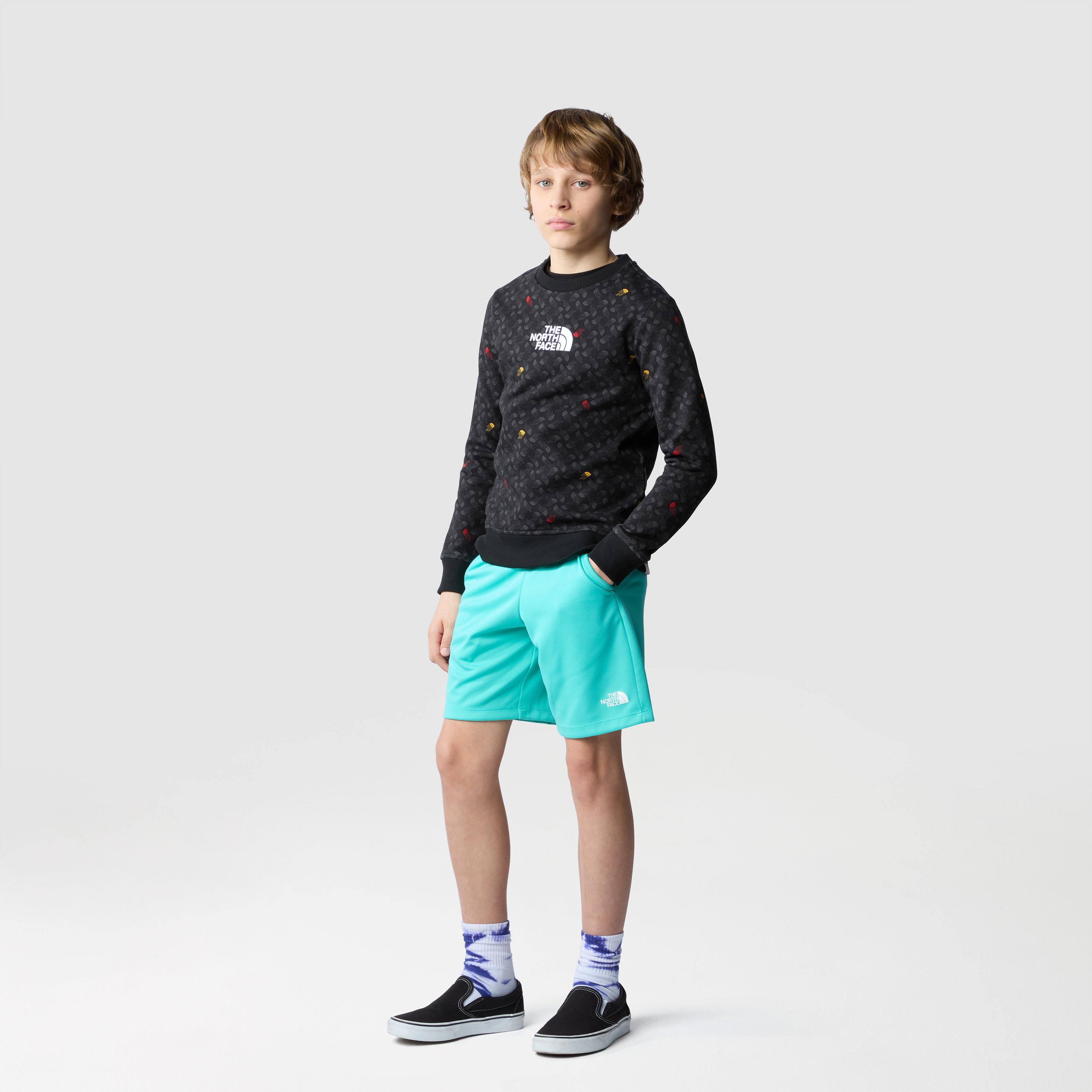 The North Face B Drew Peak Light Crew Print Erkek Çocuk Sweatshirt