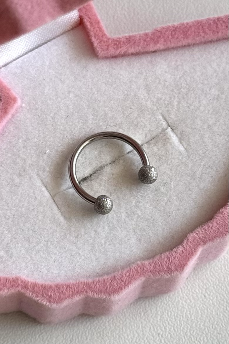 Cancanlı Top 10 mmx1.2mm Çelik Halka Piercing