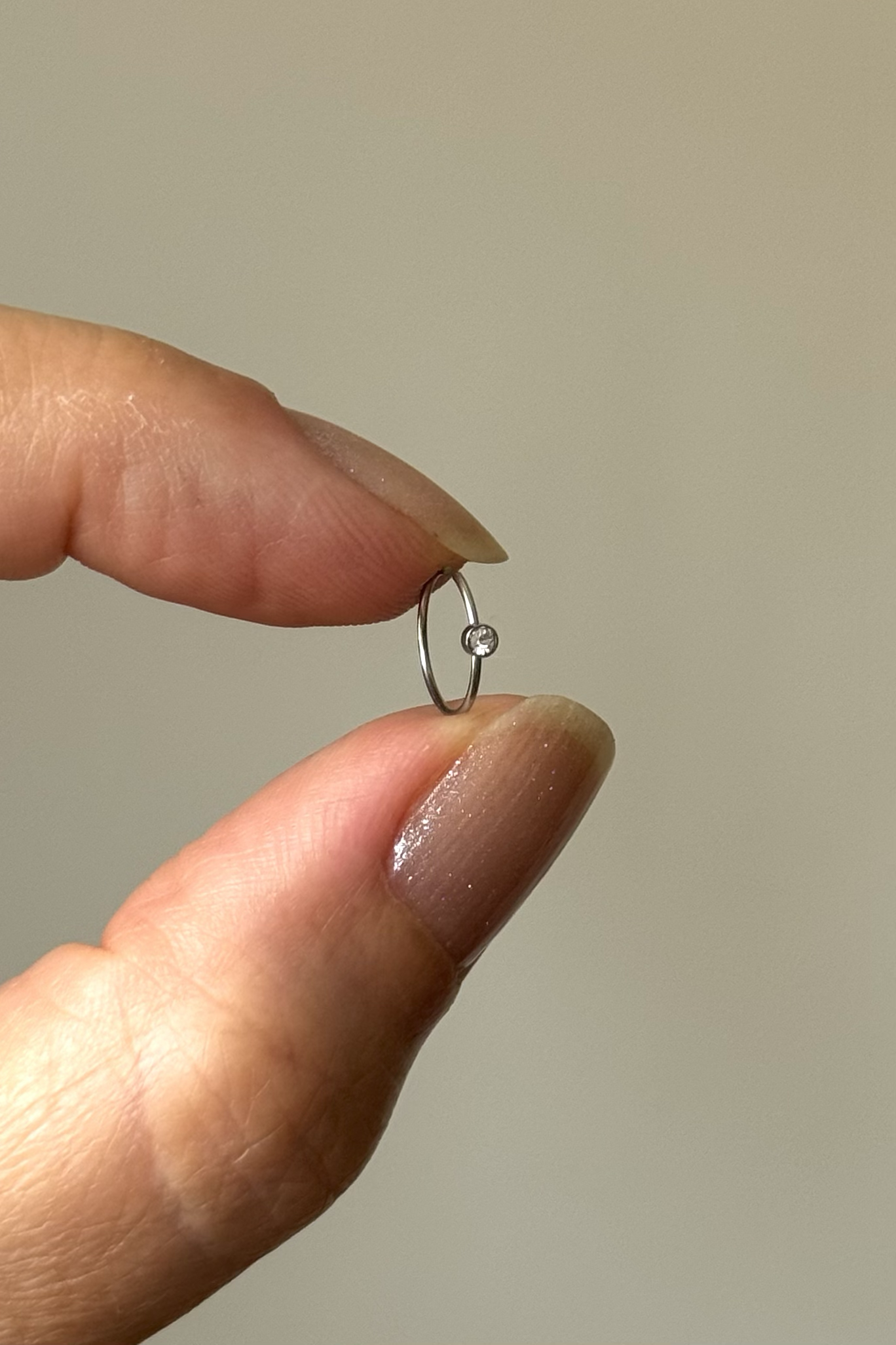 Cerrahi Çelik Taşlı Hızma İnce Halka 0.6mm Bar Kalınlığı