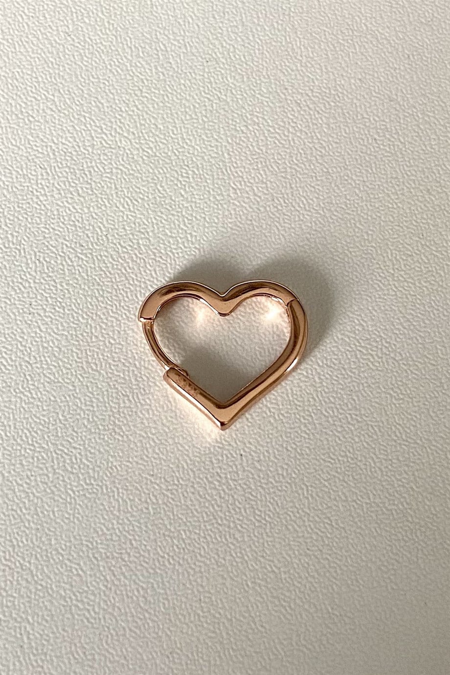 Heart Halka Küpe/Piercing | 925 Ayar Gümüş