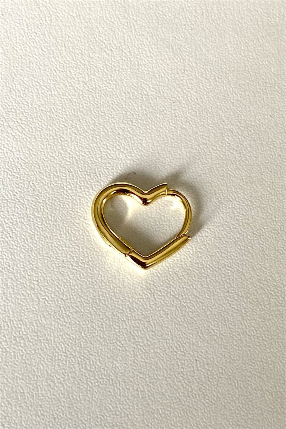 Heart Halka Küpe/Piercing | 925 Ayar Gümüş