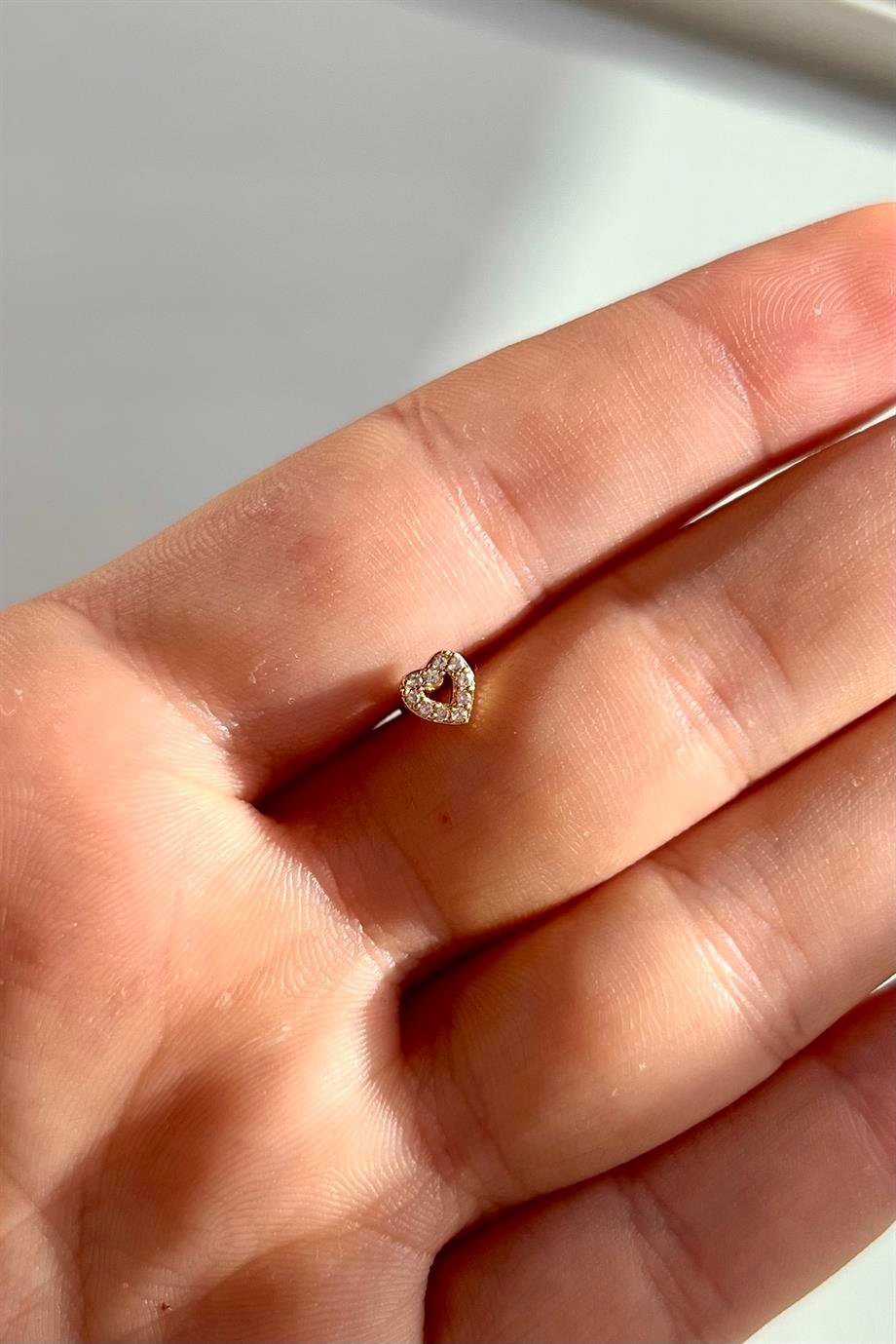 Mini Kalp Piercing | Cerrahi Çelik
