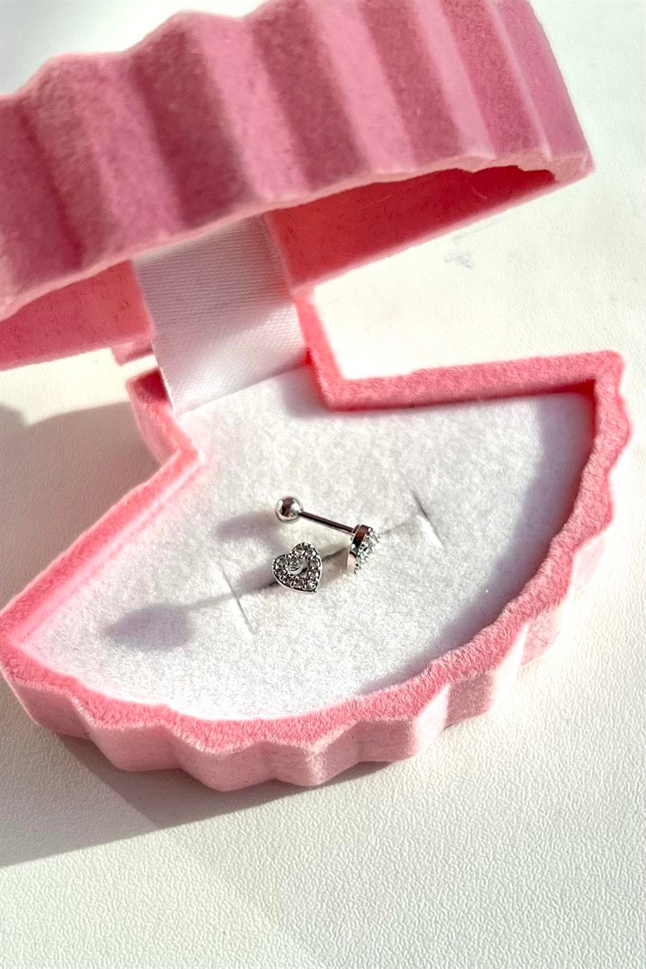 Mini Kalp Piercing | Cerrahi Çelik
